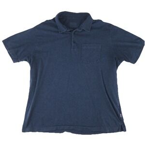 Patagonia‎ Organic Cotton Polo Shirt Mens XL Blue